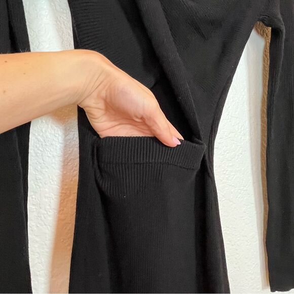 Alexia Admor Eliah Ribbed Knit Midi Sweater Dress in Black NWOT! size Medium - Picture 14 of 14